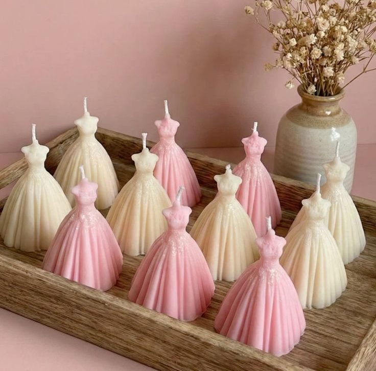 bridal dress candle